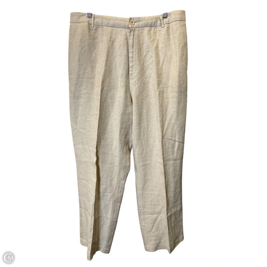 Pants Linen By Gap In Tan, Size: 16