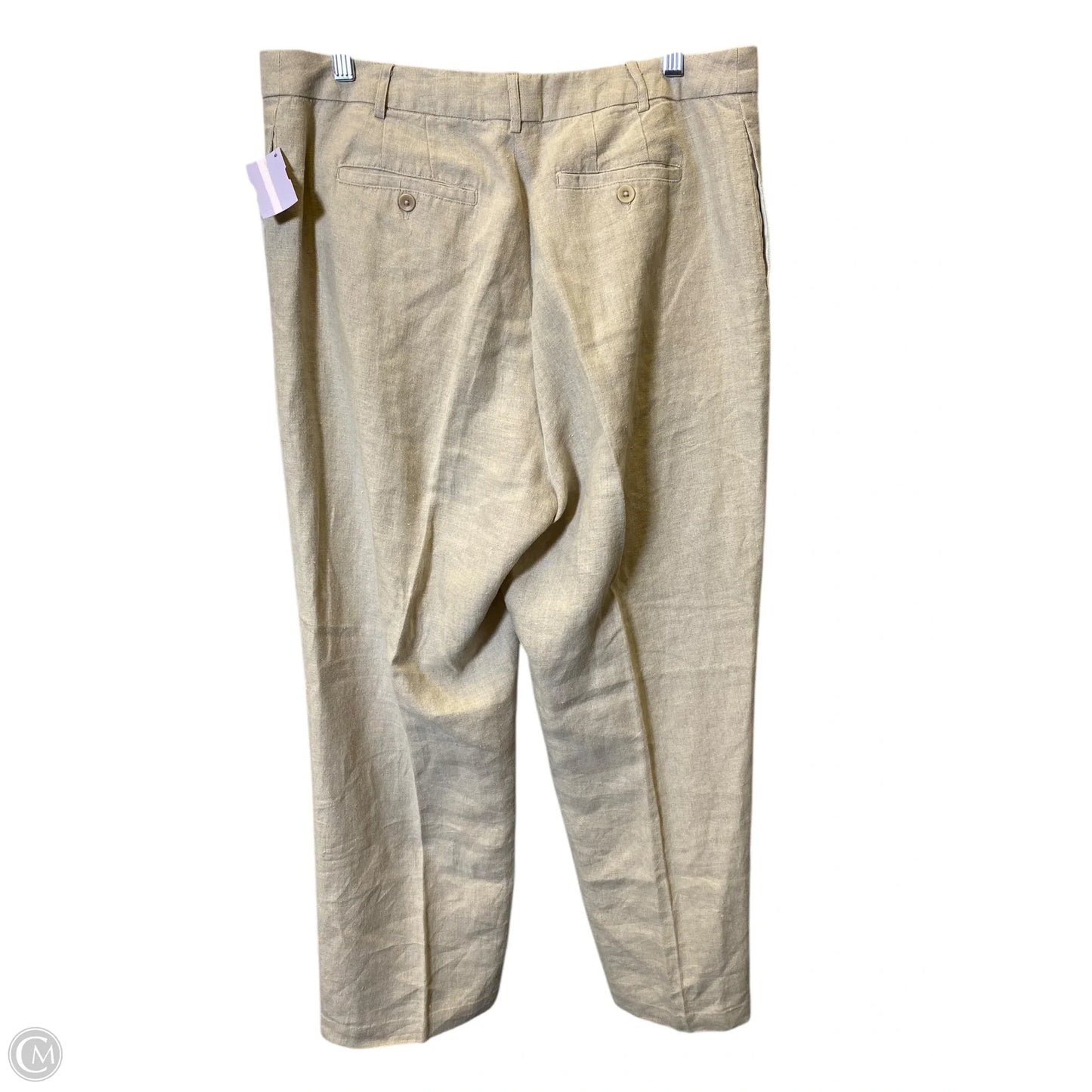 Pants Linen By Gap In Tan, Size: 16