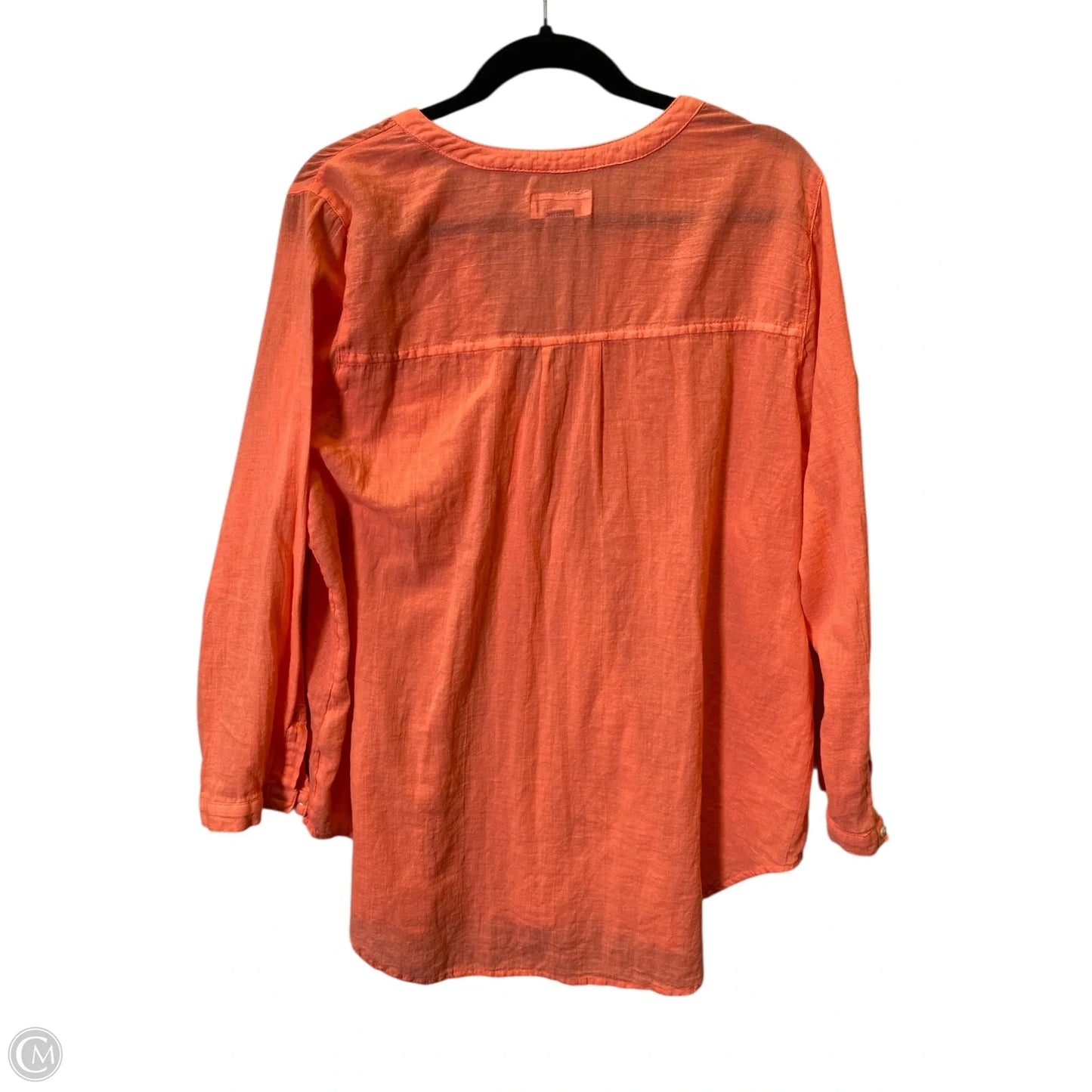 Tunic 3/4 Sleeve By Old Navy In Orange, Size: Xl
