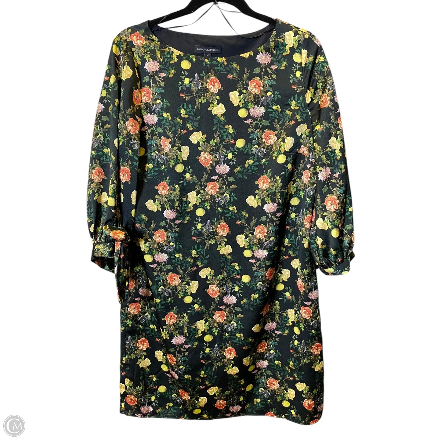 Dress Casual Midi By Ann Taylor In Polkadot Pattern, Size: L