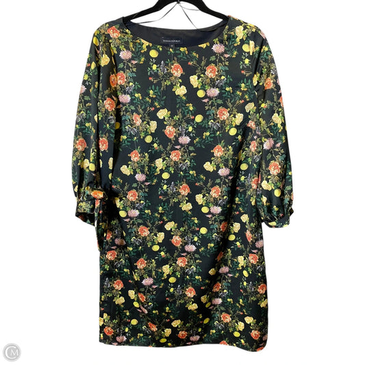 Dress Casual Midi By Ann Taylor In Polkadot Pattern, Size: L