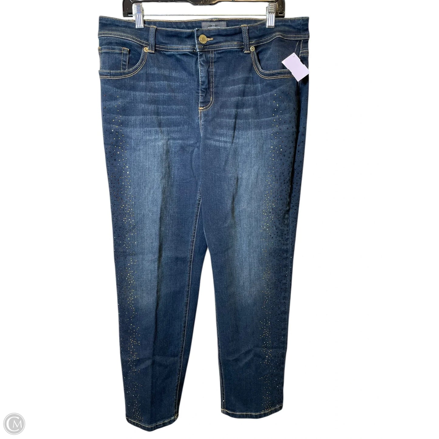 Jeans Cropped By Chicos In Blue, Size: L