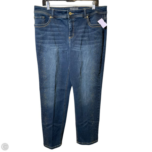 Jeans Cropped By Chicos In Blue, Size: L