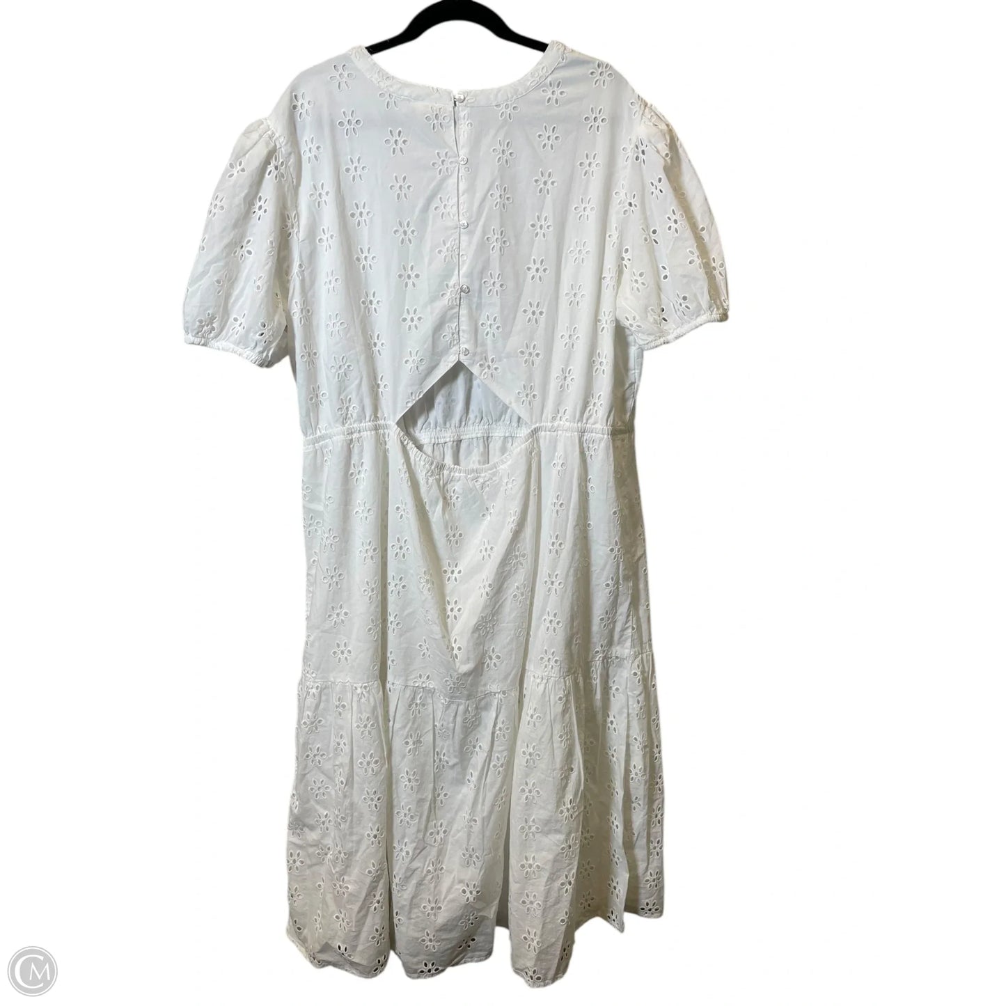 Dress Casual Midi By Ana In White, Size: 2x