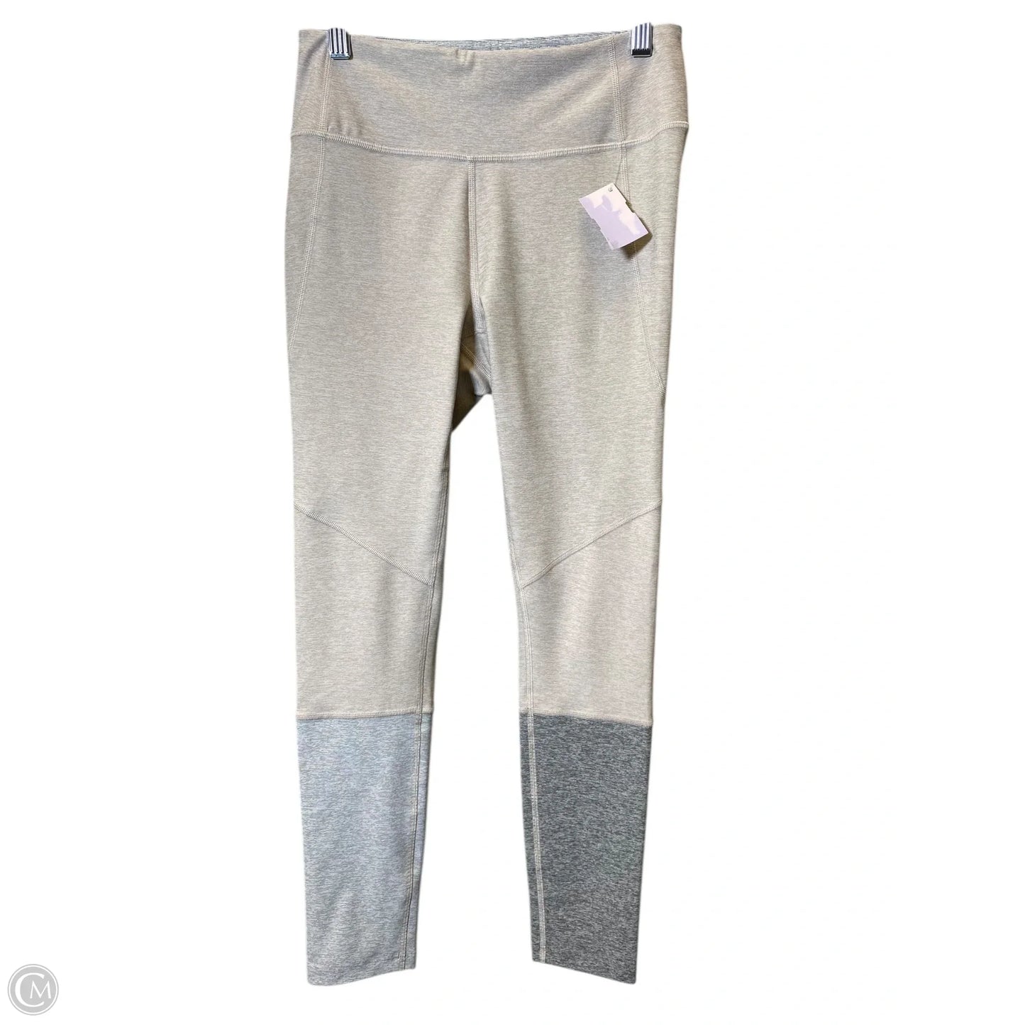 Athletic Leggings By Outdoor Voices In Grey & Tan, Size: S