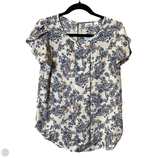 Top Short Sleeve By Cato In Multi-colored, Size: S