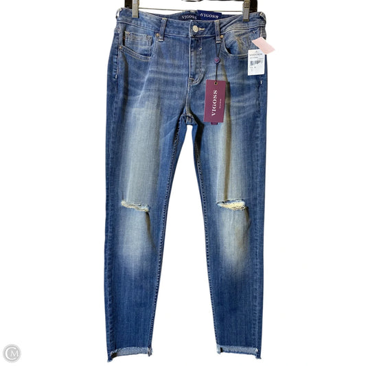 Jeans Skinny By Vigoss In Blue, Size: 10