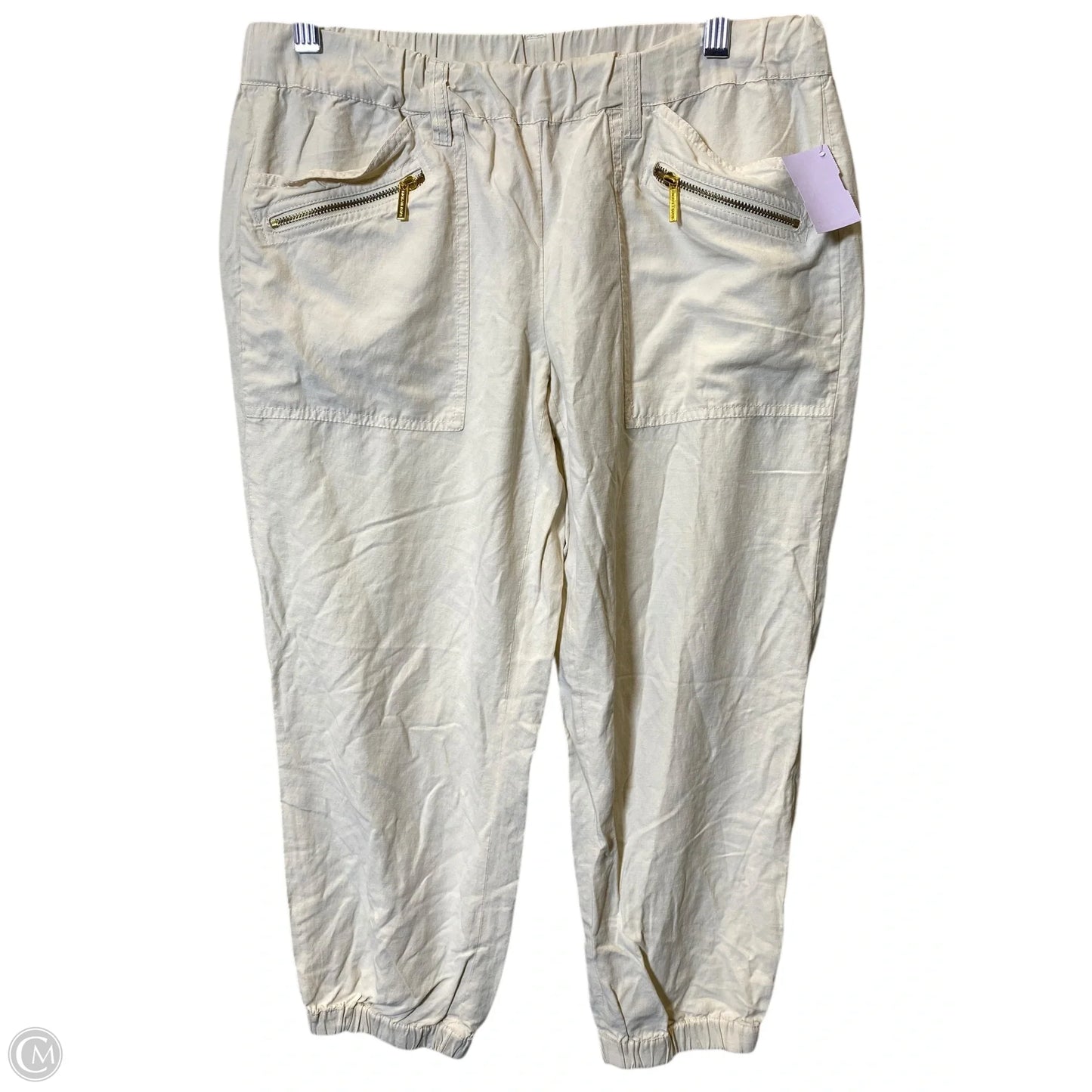 Pants Cropped By Michael By Michael Kors In Cream, Size: 6