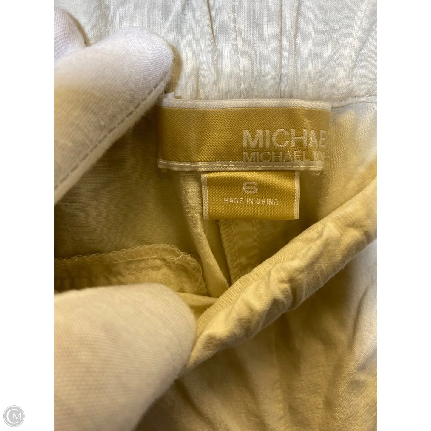 Pants Cropped By Michael By Michael Kors In Cream, Size: 6
