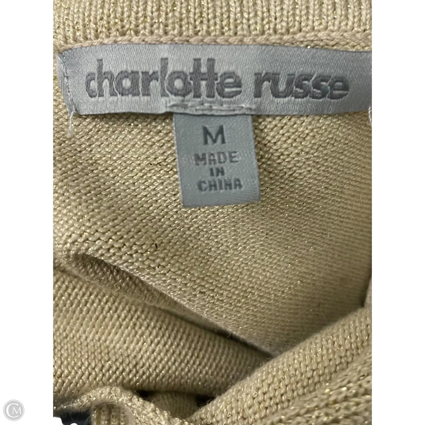 Dress Party Short By Charlotte Russe In Gold, Size: M