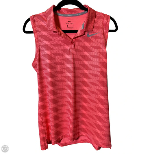 Top Sleeveless By Nike In Pink, Size: M