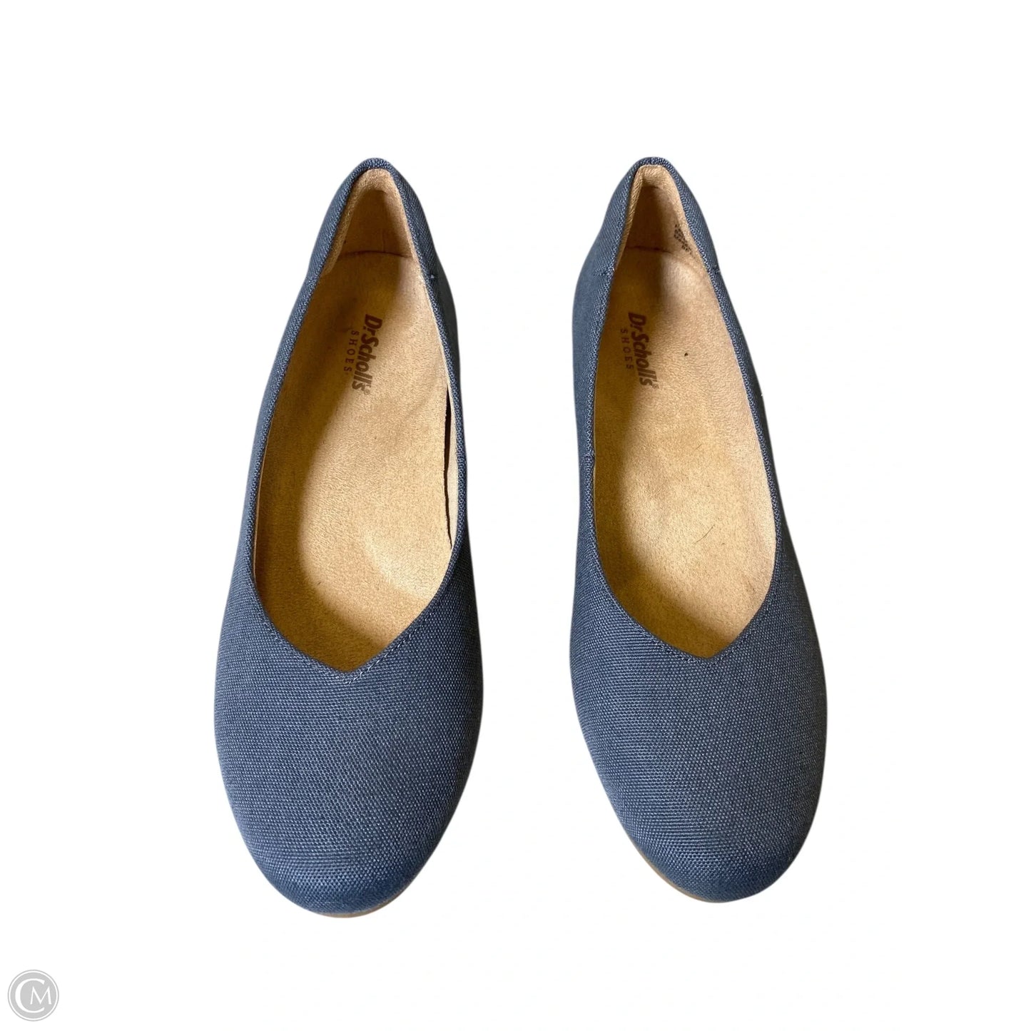 Shoes Heels Wedge By Dr Scholls In Blue Denim, Size: 7