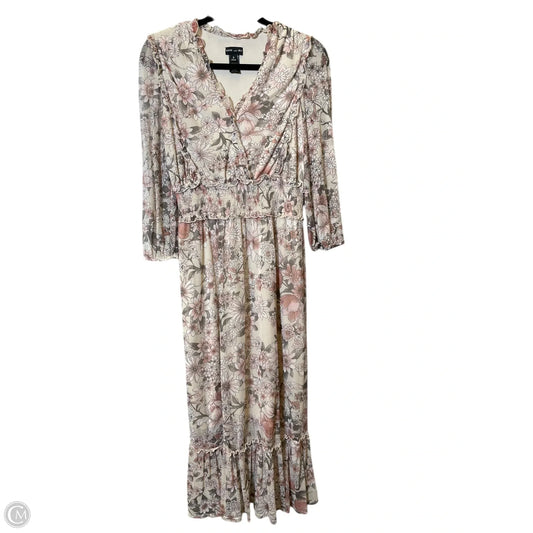 Dress Casual Maxi By Cmc In Floral Print, Size: 8