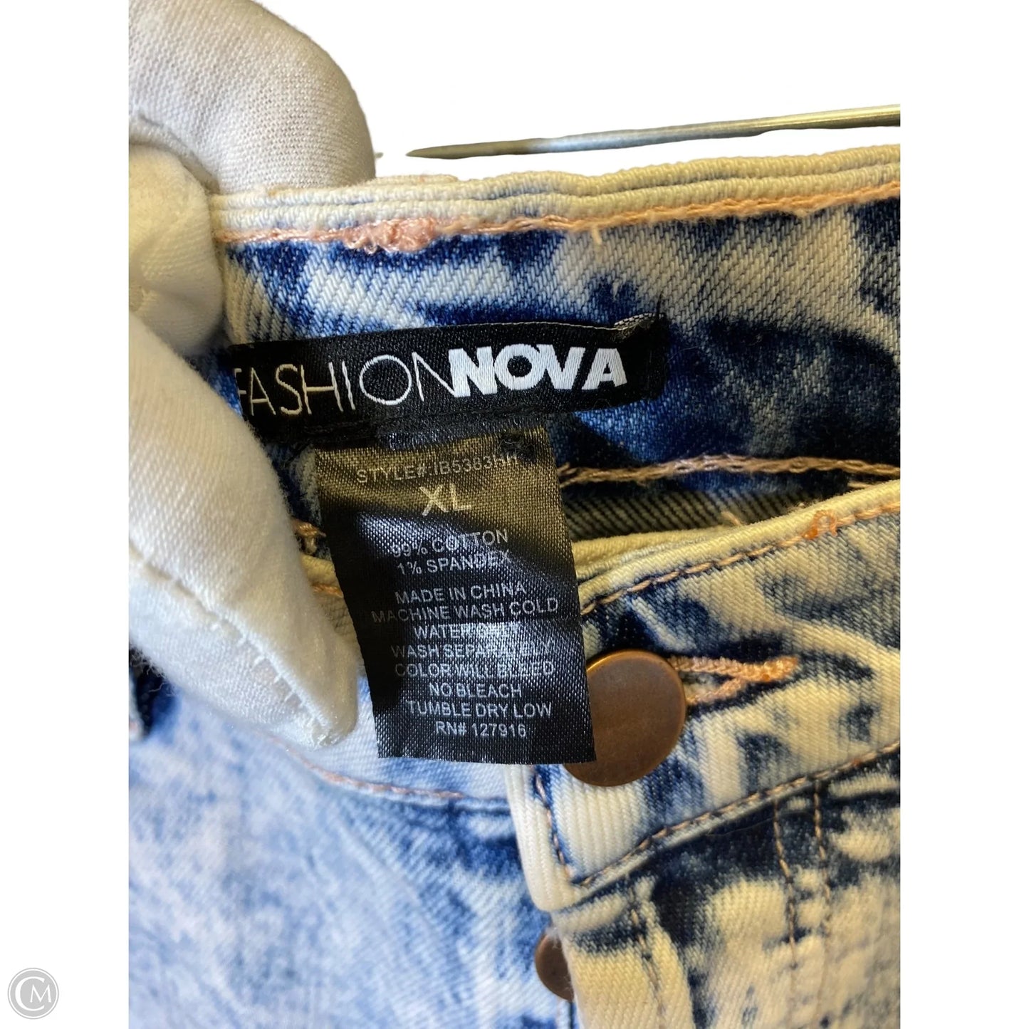 Shorts By Fashion Nova In Ombre Print, Size: Xl