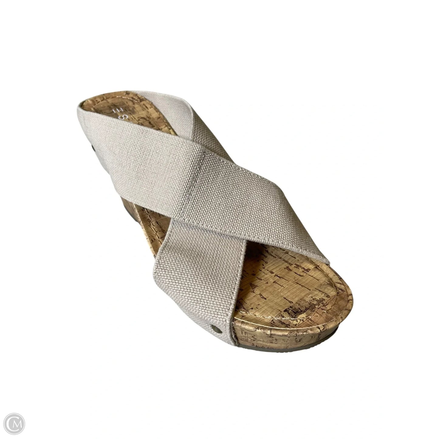 Sandals Heels Wedge By Esprit In Tan, Size: 10
