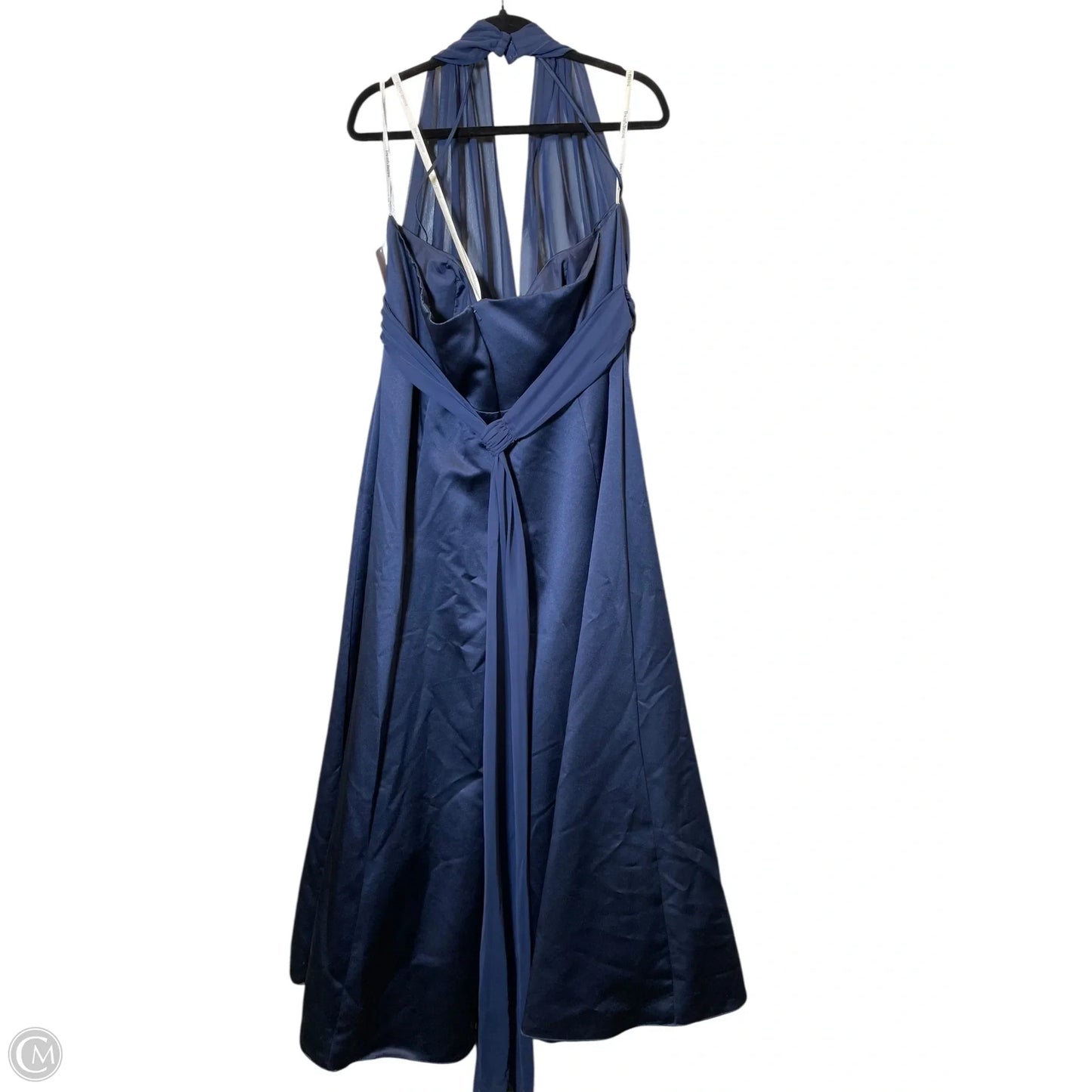 Dress Party Long By David’s Bridal In Navy, Size: 3x