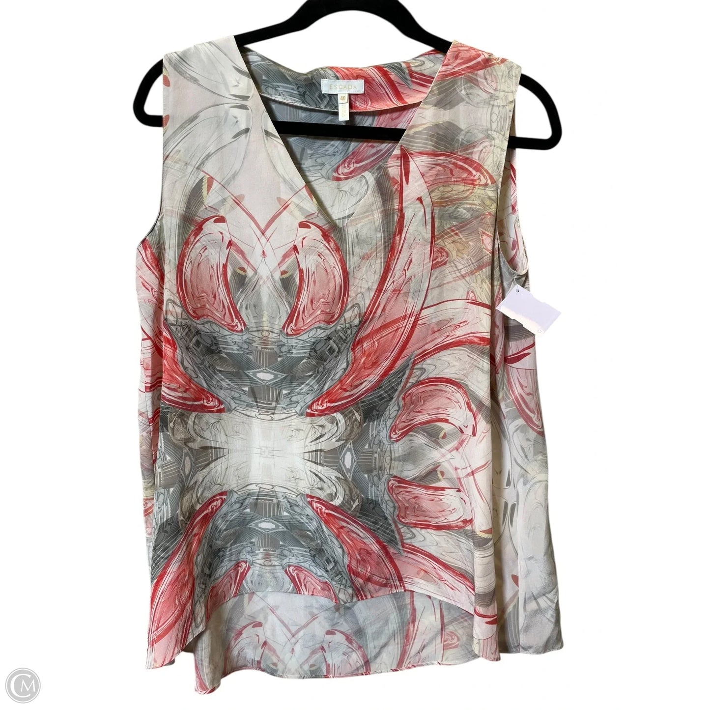 Top Sleeveless Designer By Escada In Multi-colored, Size: M