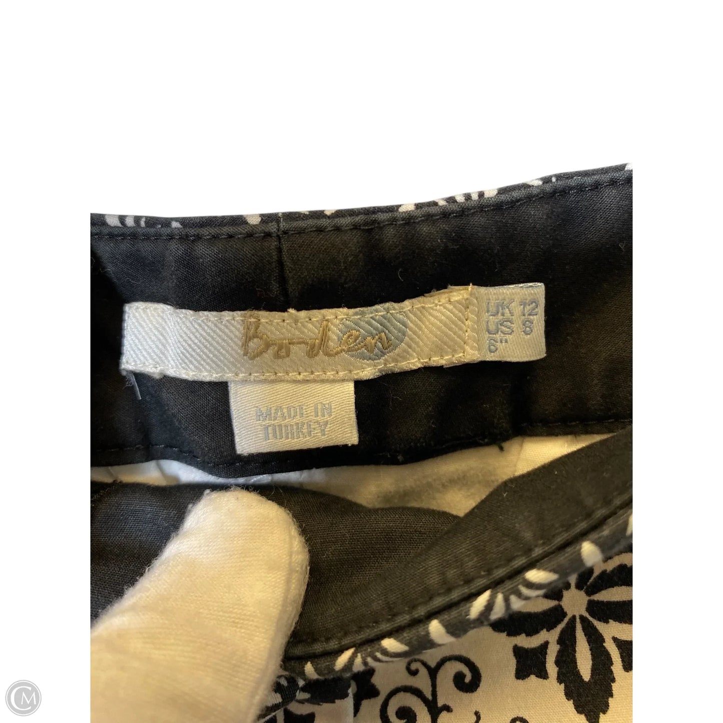 Shorts By Boden In Black & White, Size: S