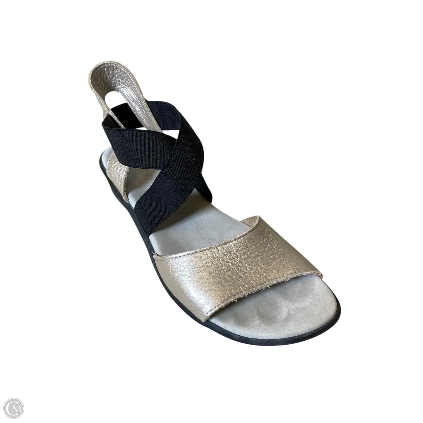 Sandals Flats By Arche In Black & Silver, Size: 6.5