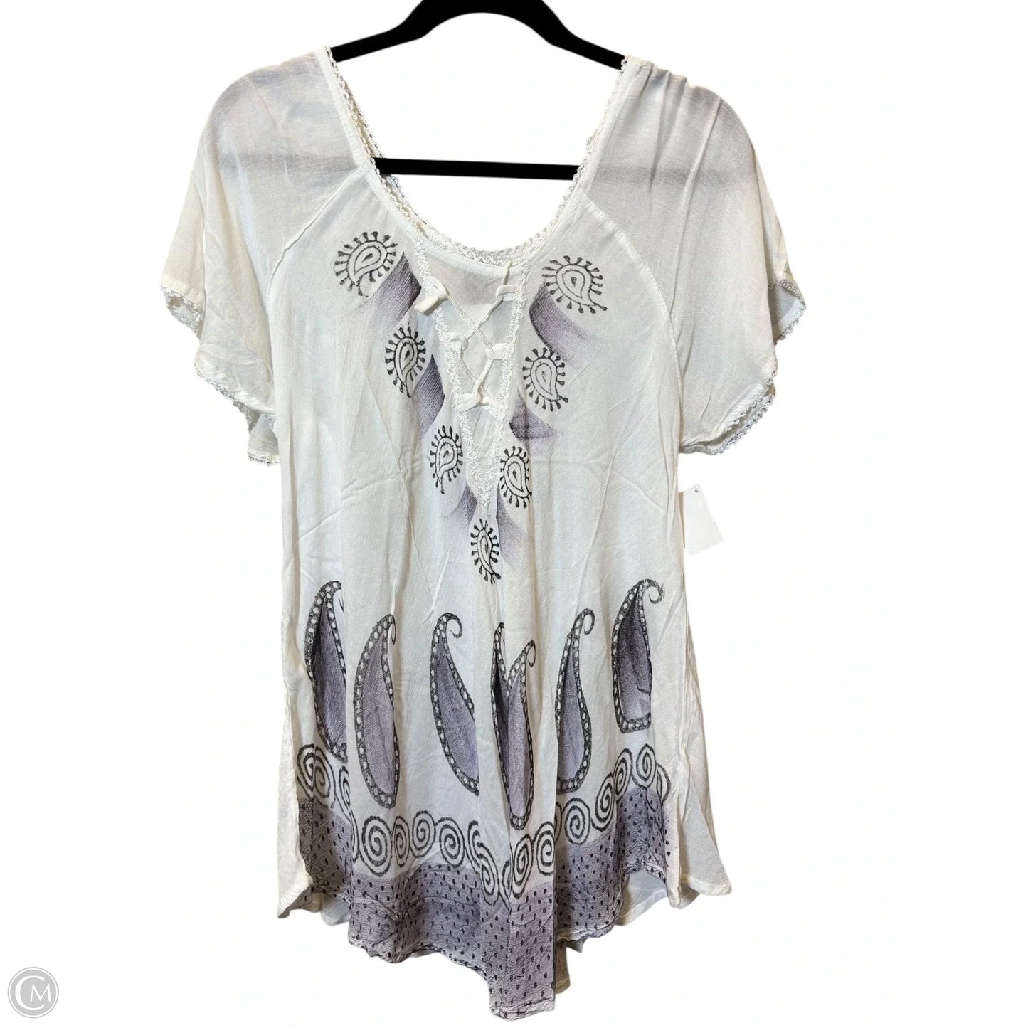 Top Short Sleeve By Cmc In Multi-colored, Size: Osfm