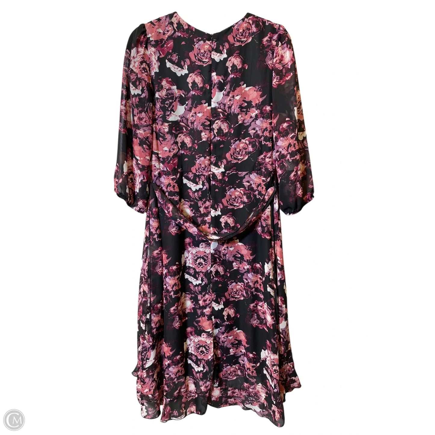 Dress Casual Midi By Cmc In Floral Print, Size: PL