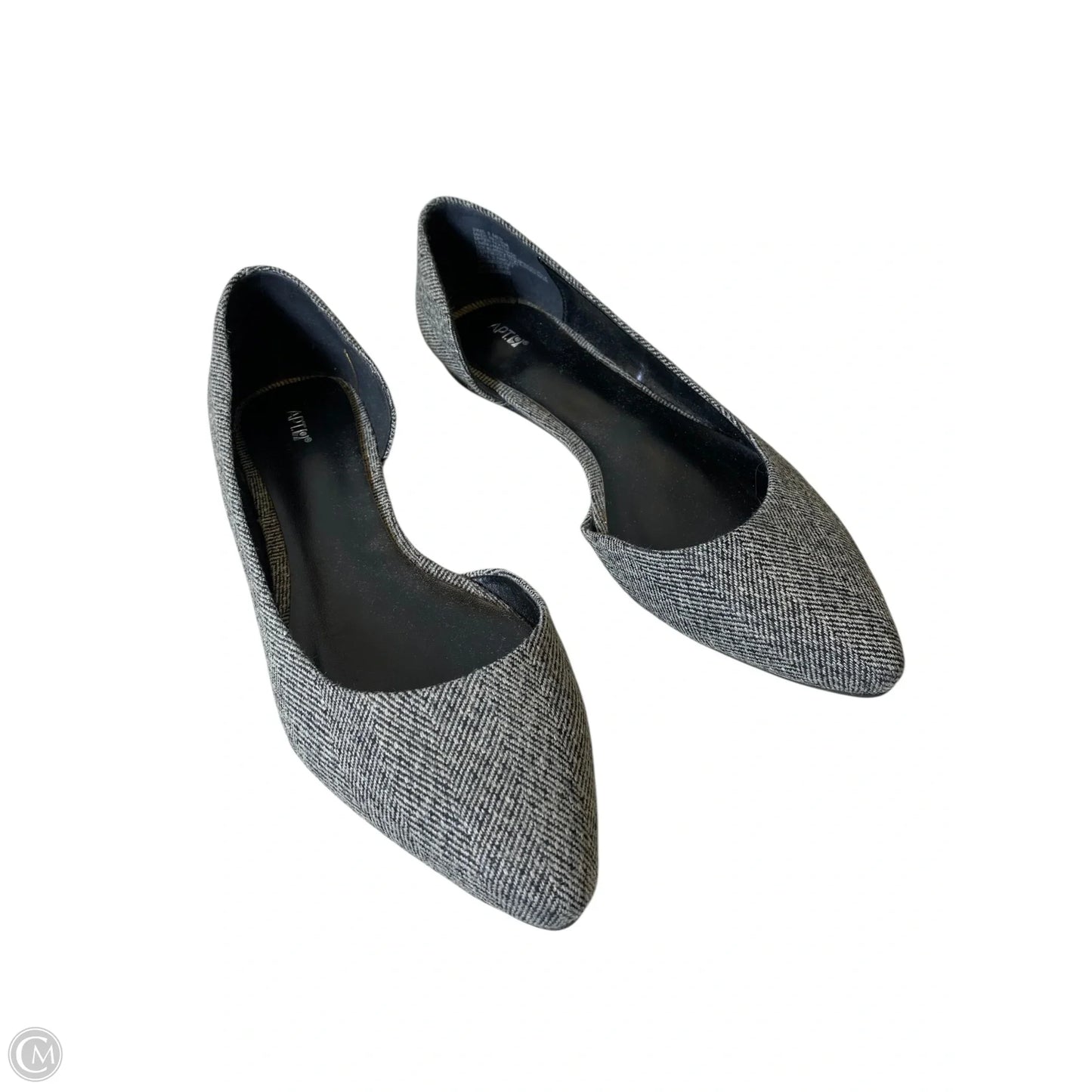 Shoes Flats By Apt 9 In Grey, Size: 8