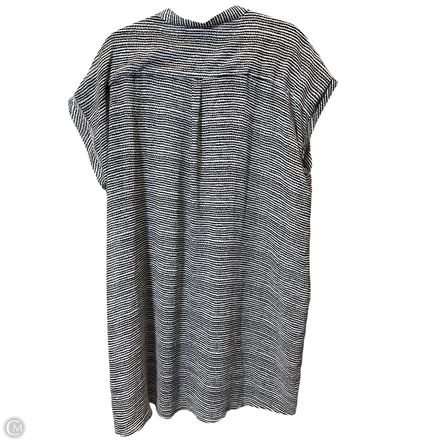 Dress Casual Midi By Cmc In Black & White, Size: L