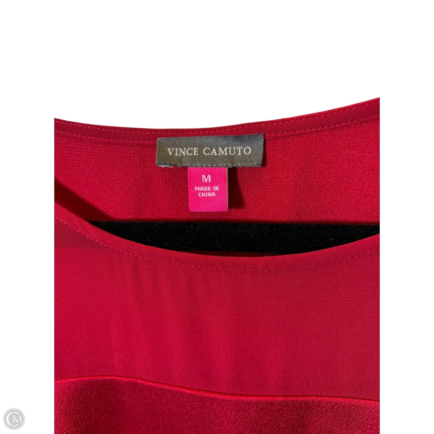 Top Long Sleeve By Vince Camuto In Red, Size: M