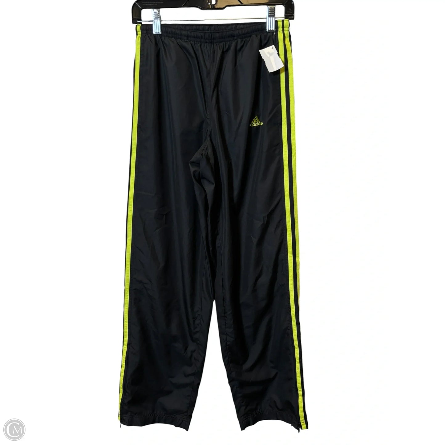 Athletic Pants By Adidas In Black & Green, Size: S