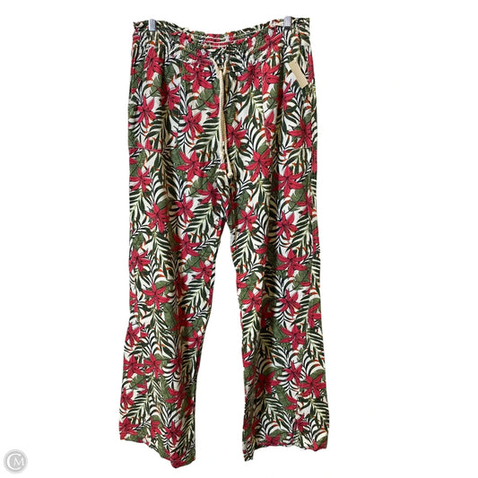 Pants Lounge By Cmc In Floral Print, Size: L