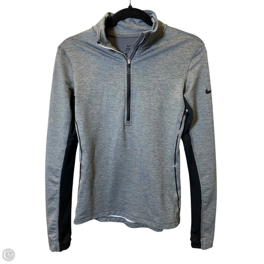 Sweatshirt Collar By Nike In Grey, Size: S