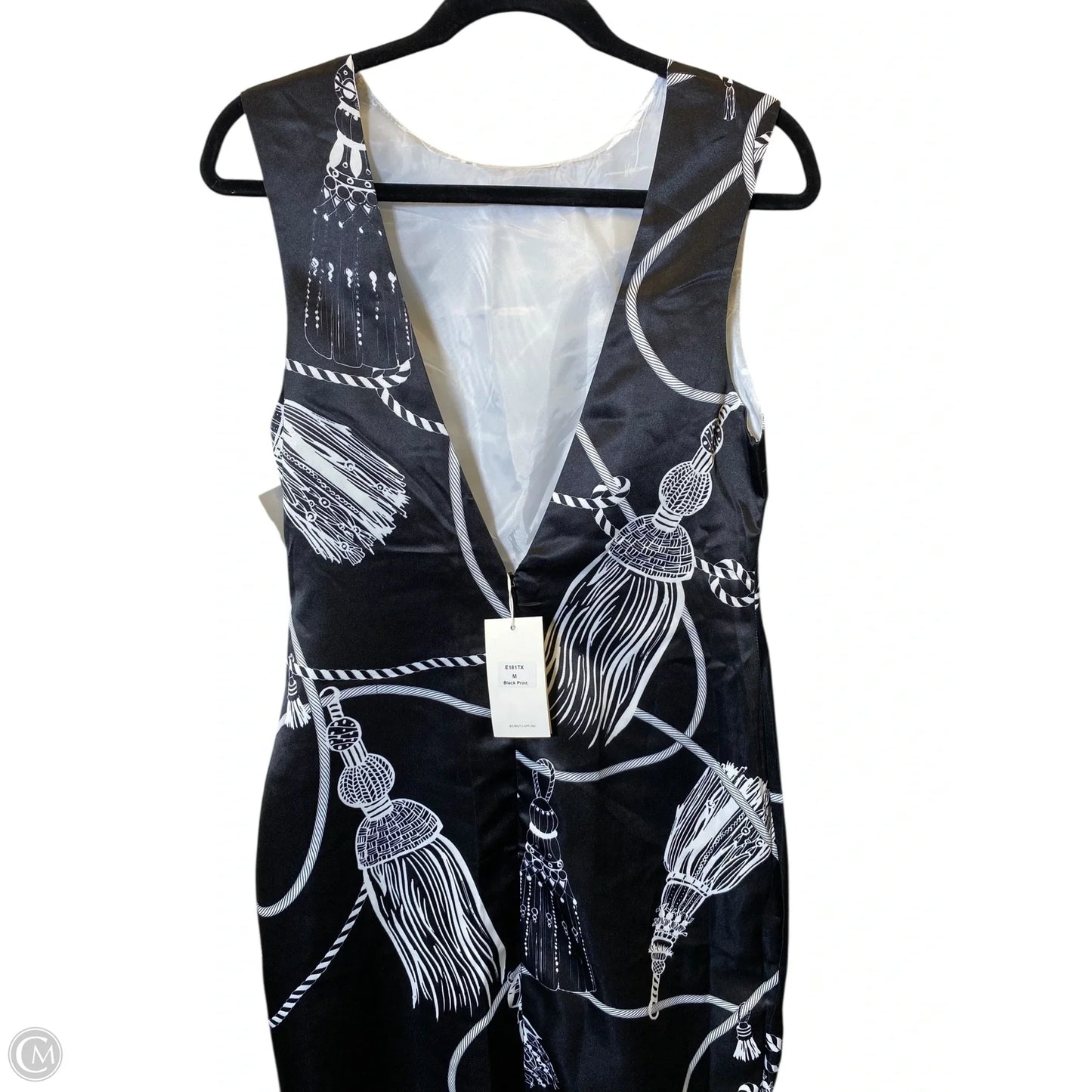 Dress Casual Maxi By Ecléct In Black & White, Size: M