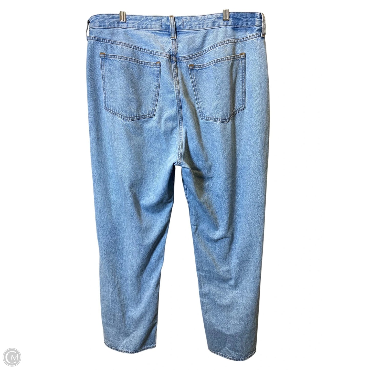 Jeans Wide Leg By Abercrombie And Fitch In Blue Denim, Size: 18
