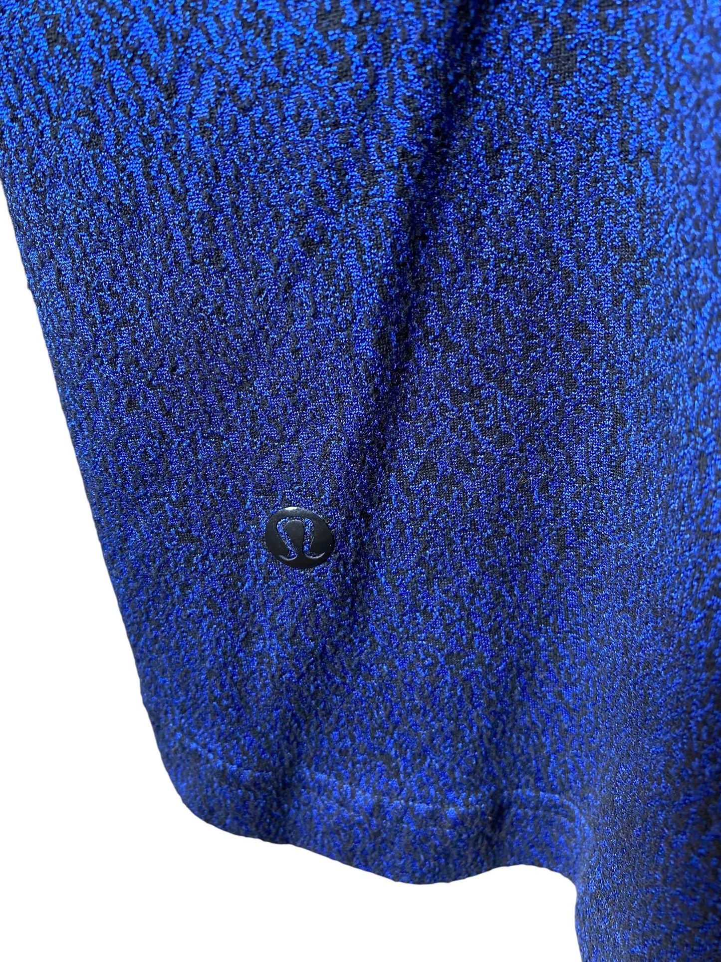 Athletic Sweatshirt Hoodie By Lululemon In Black & Blue, Size: Xs