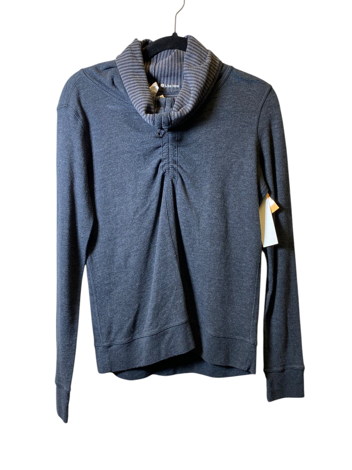Athletic Sweatshirt Collar By Lululemon In Grey, Size: S