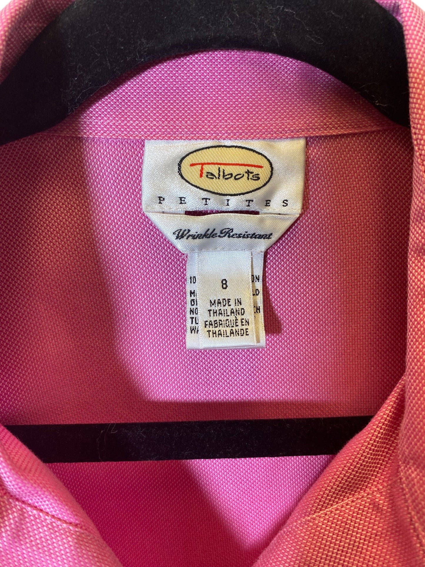 Blouse Long Sleeve By Talbots In Pink, Size: M