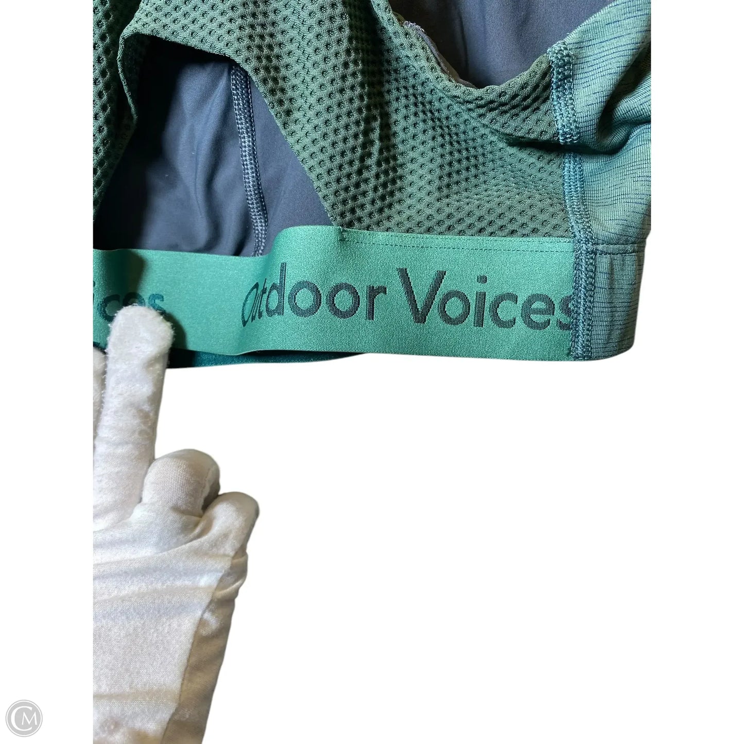 Athletic Bra By Outdoor Voices In Green, Size: M