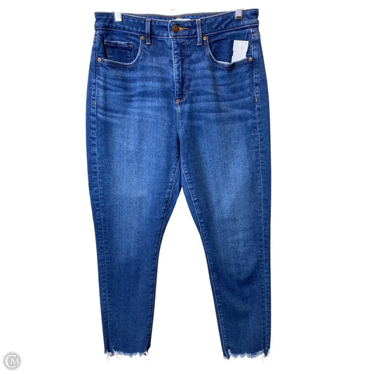 Jeans Skinny By Loft In Blue Denim, Size: 10