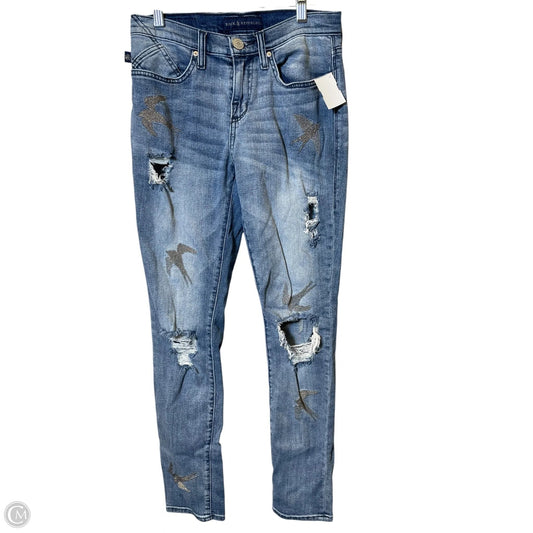 Jeans Skinny By Rock And Republic In Blue Denim, Size: 6