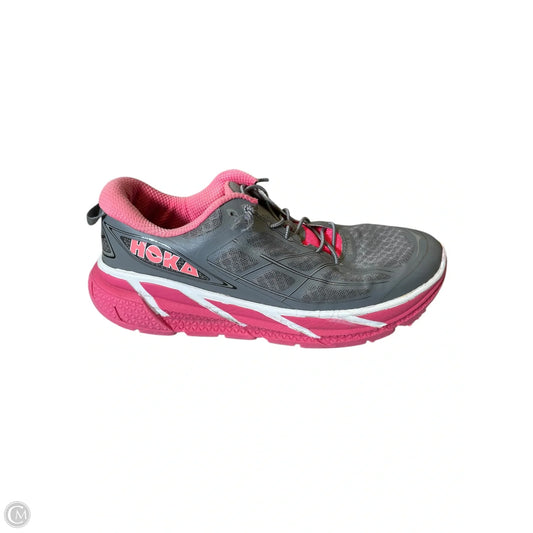 Shoes Athletic By Hoka In Grey & Pink, Size: 10.5