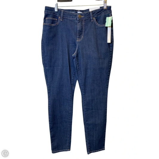 Jeans Skinny By Dressbarn In Blue Denim, Size: 8