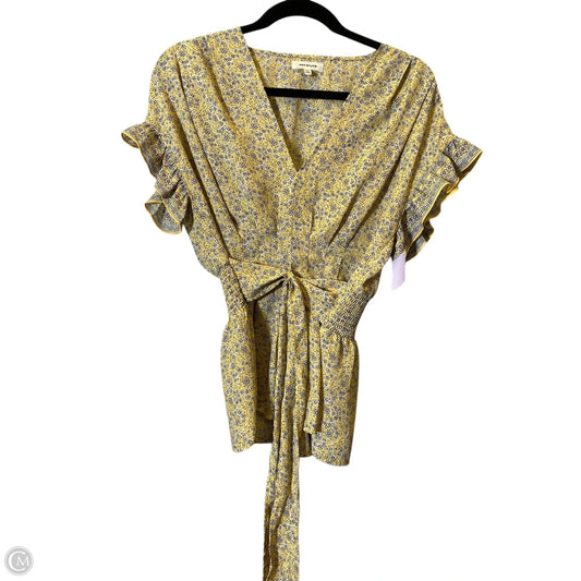 Top Short Sleeve By Max Studio In Floral Print, Size: M