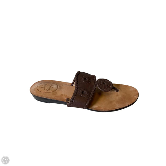 Sandals Flats By Jack Rogers In Brown, Size: 7