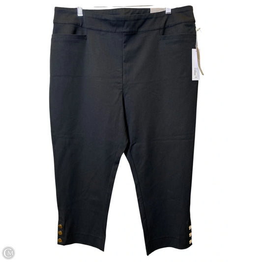 Capris By Soft Surroundings In Black, Size: Xl