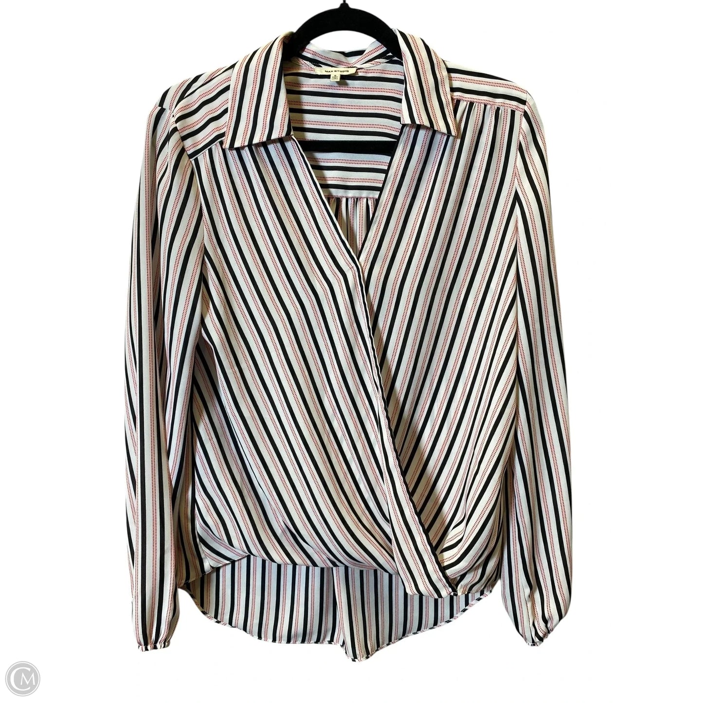 Top Long Sleeve By Max Studio In Multi-colored, Size: S