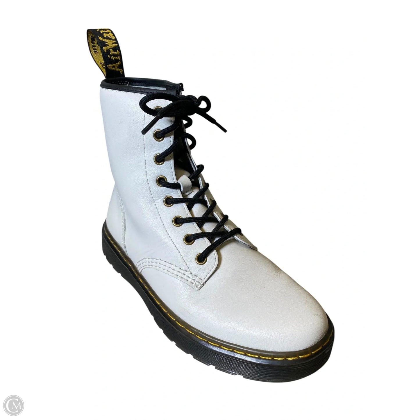 Boots Combat By Dr Martens In White, Size: 9