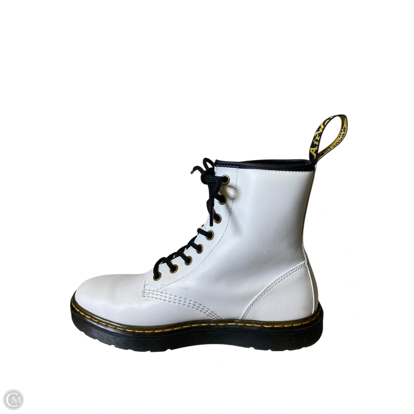 Boots Combat By Dr Martens In White, Size: 9
