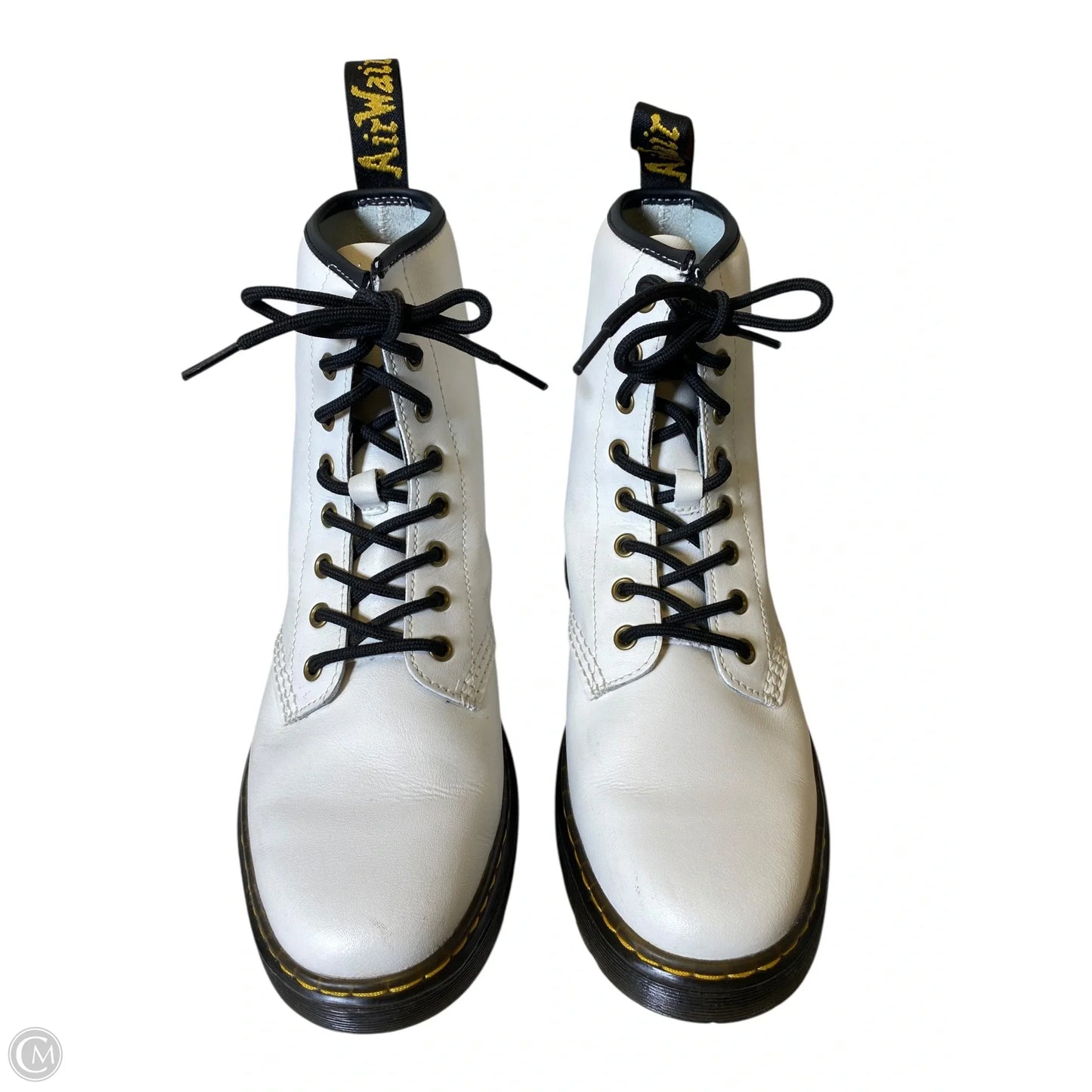 Boots Combat By Dr Martens In White, Size: 9