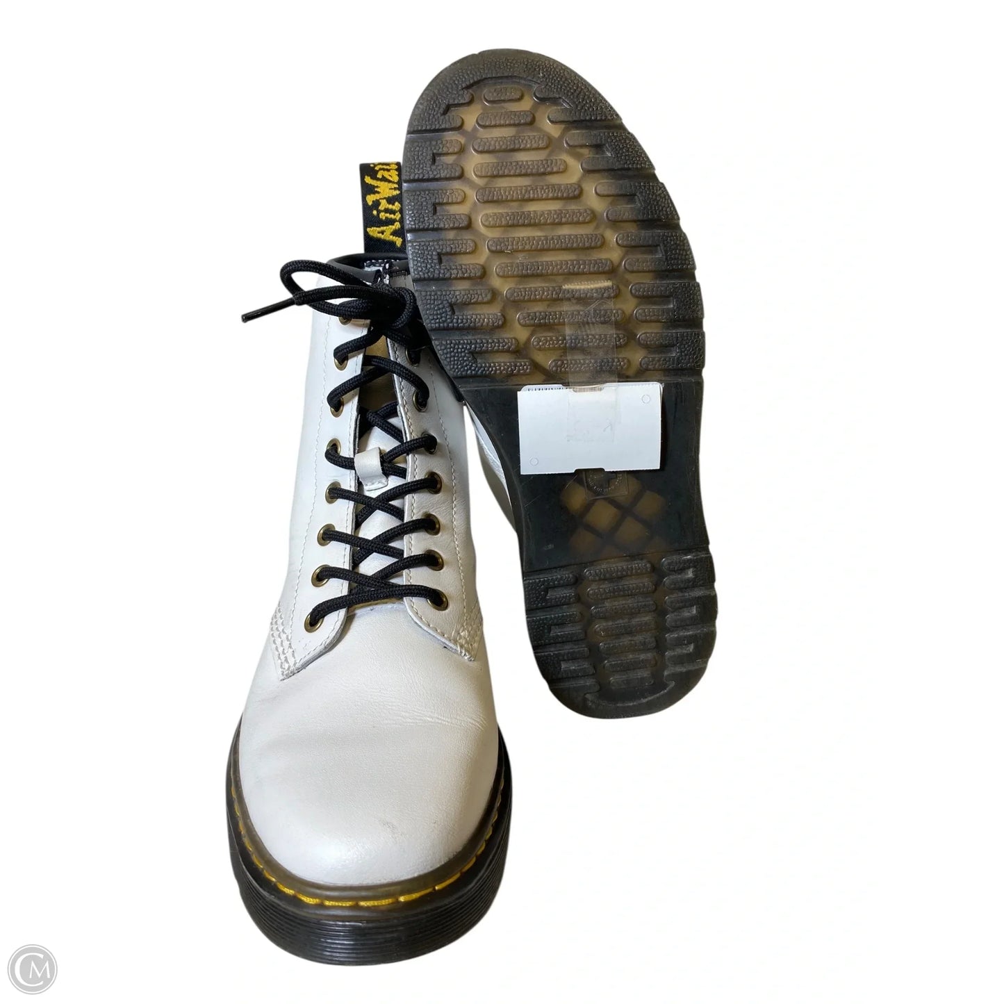 Boots Combat By Dr Martens In White, Size: 9