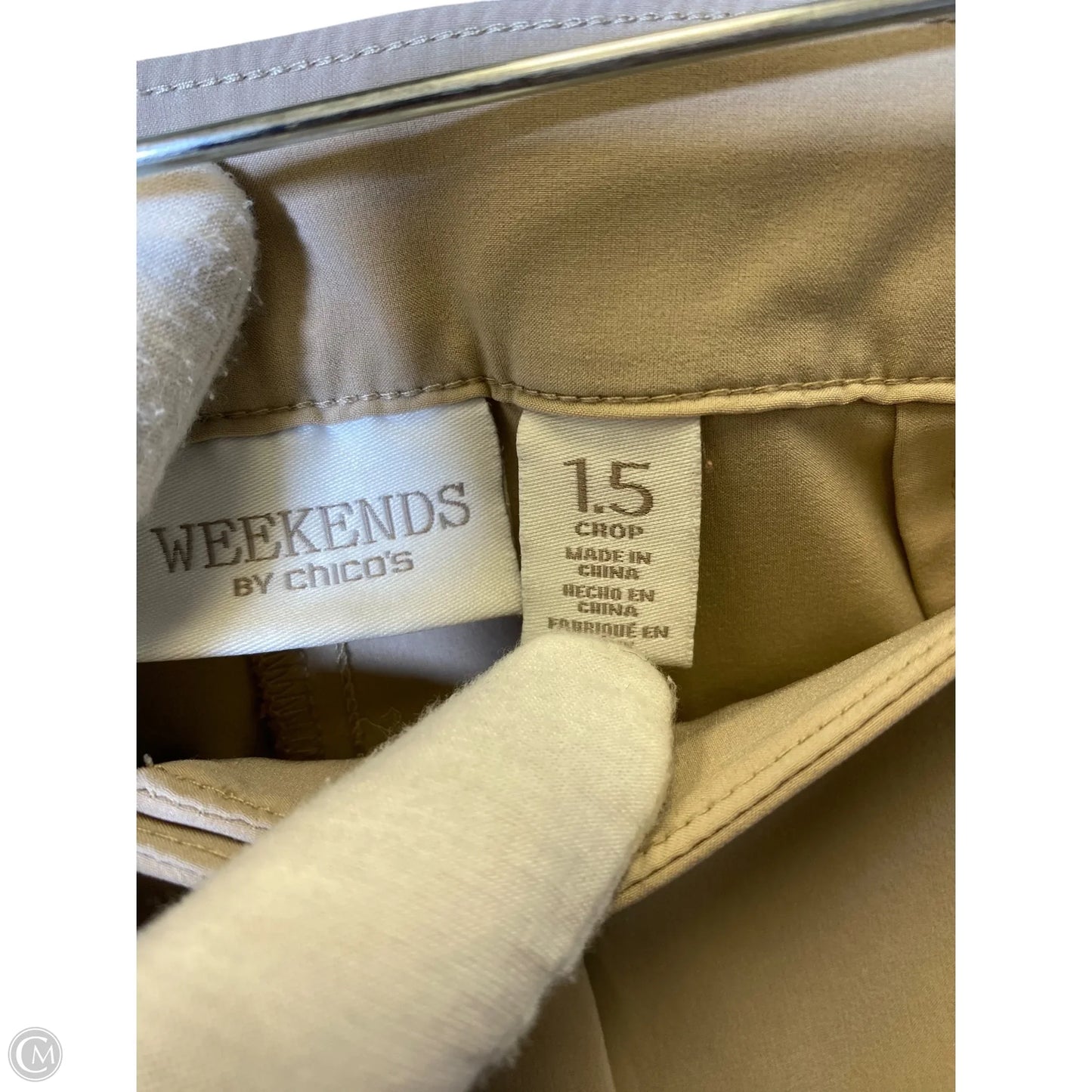 Pants Cropped By Chicos In Tan, Size: 10